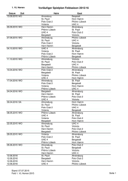 Herren 1-VL Feld 2015-16
