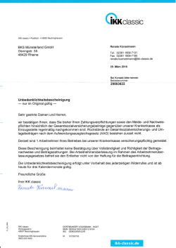 IKK Unbedenklichkeitsbescheinigung 29.03[...] - BKS