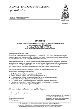Einladung zum - Igstadt