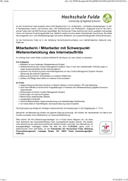 An der Hochschule Fulda studieren über 8.000