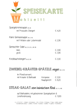 SPEISEKARTE