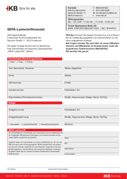 SEPA-Lastschriftmandat