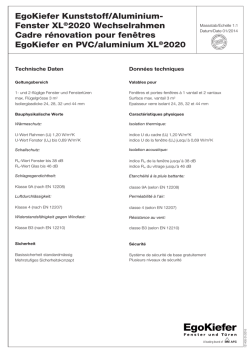 EgoKiefer Kunststoff/Aluminium- Fenster XL &reg;2020 Wechselrahmen
