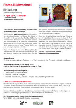 Einladung Ausstellung Roma.Bildwechsel