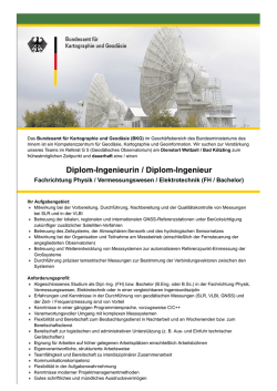 FH / Bachelor - Bundesamt f&uuml;r Kartographie und Geod&auml;sie