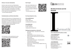 Informatik - Universit&auml;tsbibliothek Frankfurt am Main