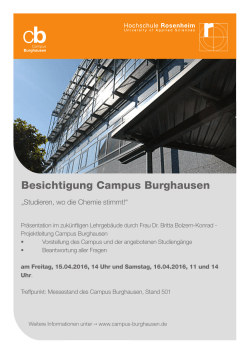 Besichtigung Campus Burghausen