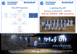 Play Off - CBSZ Basketball Academy Zürich