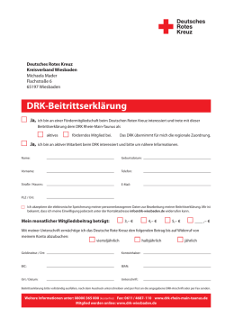 DRK-Beitrittserkl&auml;rung