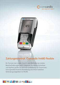 Zahlungsterminal. Concardis Vx680 flexible