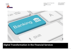 Digital Transformation in the Financial Services