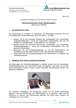 Versuch 2 - Fachhochschule Jena : Maschinenbau