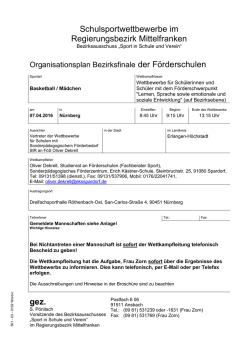 Organisationsplan_Mädchen - Regierung von Mittelfranken