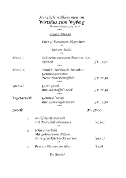 Donnerstag 07.04.16 - Wirtshus zum Wyberg