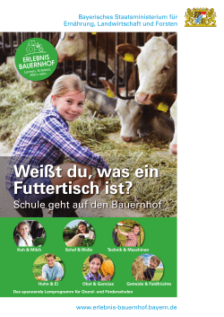 Plakat 1 - Bayerisches Staatsministerium für Ernährung