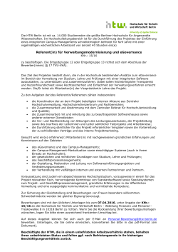 KNr. 15/16 Referent(in) für Verwaltungsmodernisierung und