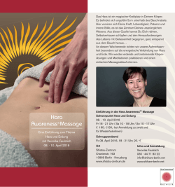 Hara Awareness&reg;Massage