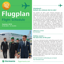 Flugplan - Germania