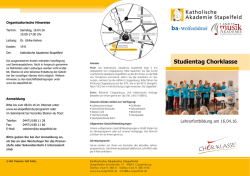 Infoflyer mit weiteren Details zum Programm