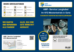 Zum Prospekt - AMF-Service Langkabel