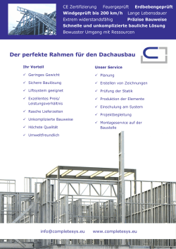 Der perfekte Rahmen für den Dachausbau