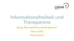 Informationsfreiheit und Transparenz