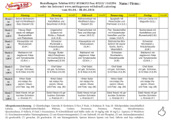 Speiseplan vom 04.04. - Mittagessen