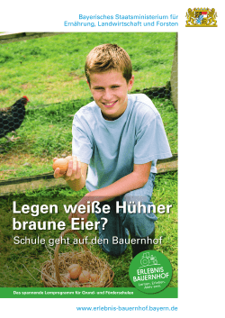 Plakat 7: Legen weiße Hühner braune Eier?