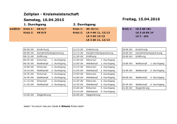 Zeitplan - VSG Pirna