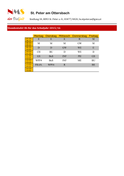 Klassenforen – Termine