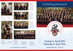 Frühlingskonzerte der Stadtkapelle Radstadt