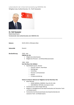 Dr. Rolf Goessler Dr. Rolf Goessler
