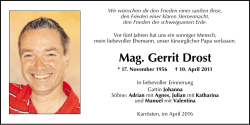 Mag. Gerrit Drost