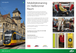 Mobilitätstraining im Heilbronner Raum