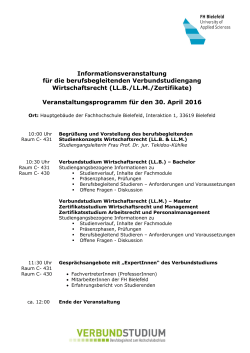 Veranstaltungsübersicht - Fachhochschule Bielefeld