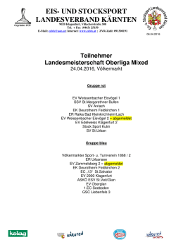 Teilnehmer LM Oberliga Mixed neu