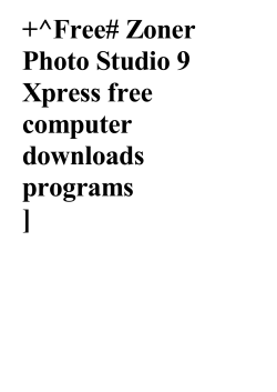+^Free# Zoner Photo Studio 9 Xpress free computer