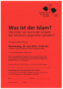 Infoblatt - Quartierverein &Auml;usseres Lind