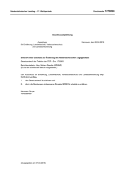 Drs. 17/5494 - Nieders&auml;chsischer Landtag