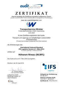 zertifikat - Transportservice Winkler