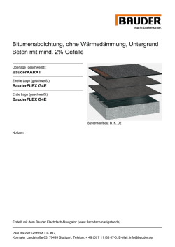 Drucken - Bauder Flachdach