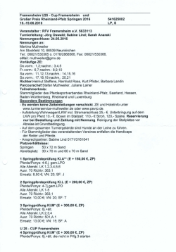Page 1 Framersheim U25 - Cup Framersheim und Großer Preis