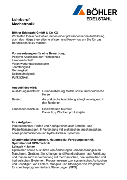 Informationen - B&ouml;hler Edelstahl