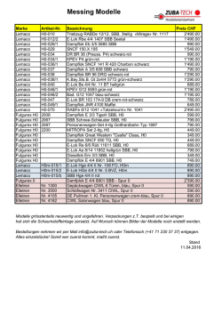Liste Sammlung I