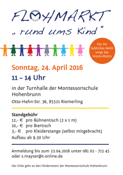 Plakat - Montessorischule Hohenbrunn
