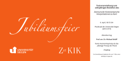 Jubil&auml;umsfeier - Universit&auml;t Siegen