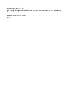 Irgendwelche Kackwichser die irgendwelche Kackb&uuml;cher schreiben