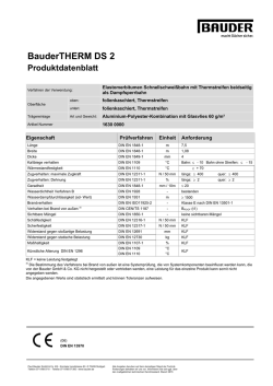 BauderTHERM DS 2 - Bauder Flachdach