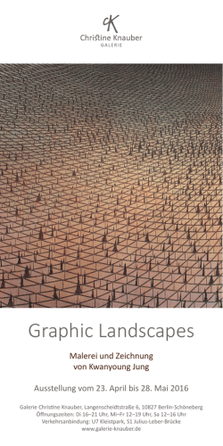 Graphic Landscapes - Galerie Christine Knauber