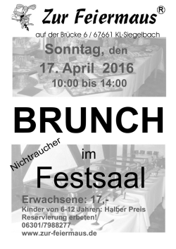 im Sonntag, den 17. April 2016